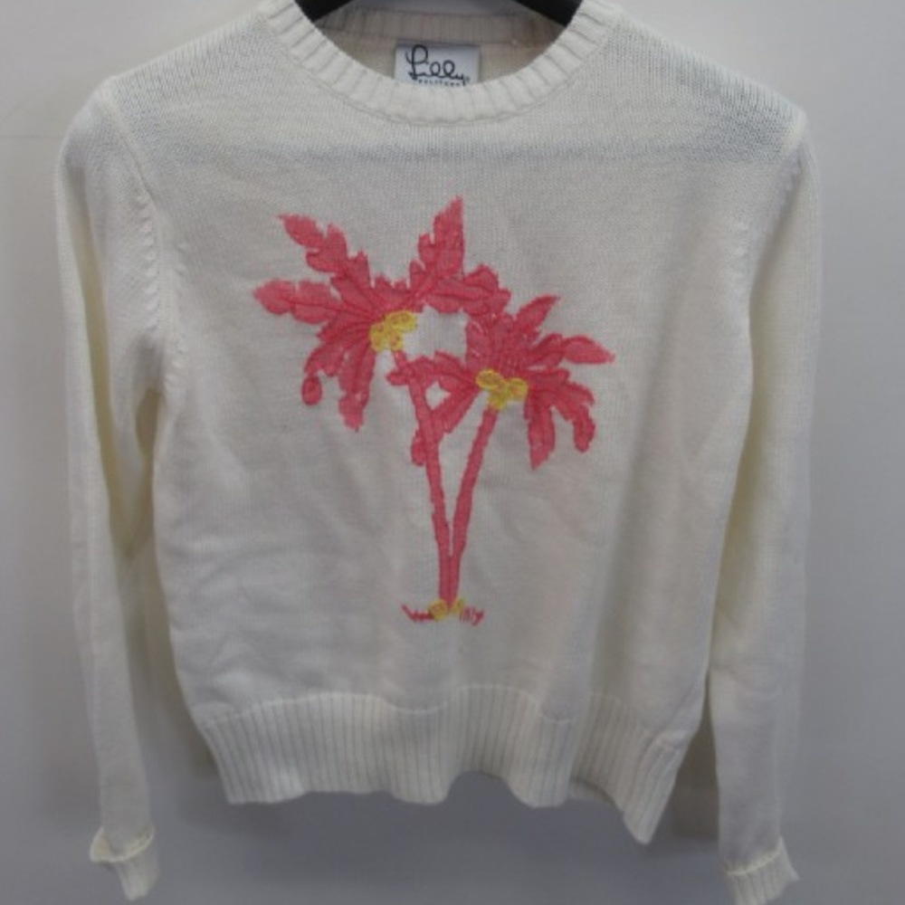 Lilly Pulitzer Pink Palm Tree Sweater